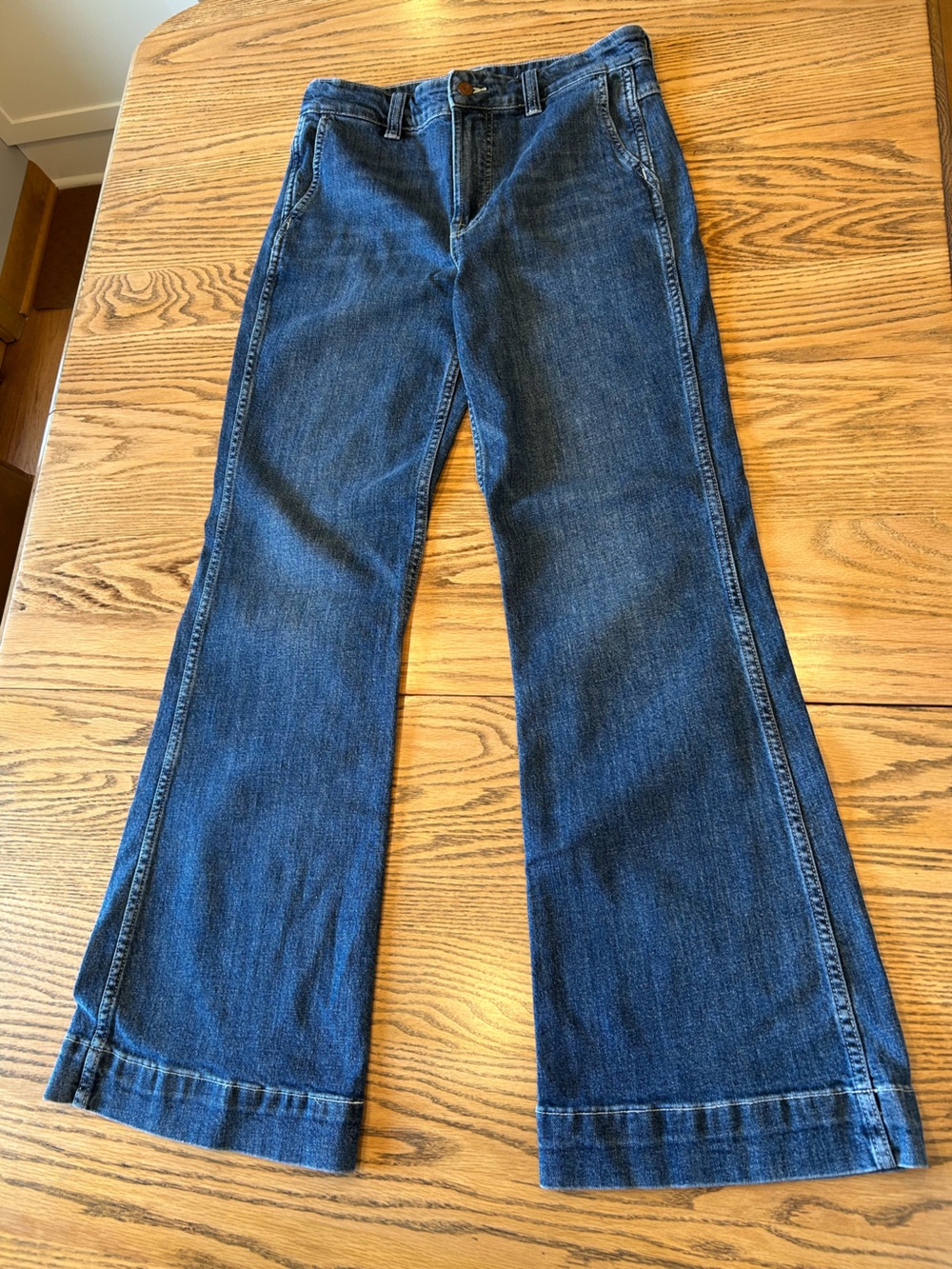 J Crew Trouser Bootcut Wide Leg Jeans Size 28 Denim